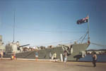 Starboard view of the bow