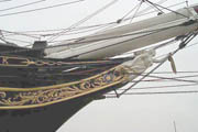 Starboard bowsprite & figurehead