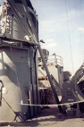 Amidships looking aft, the aft funnel in the foreground.