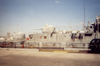 Shot of the stern, showing turrets 2 and 3 (interesting tidbit, Edson was the only Hull class destroyer to retain all 3 turrets throughout her career)