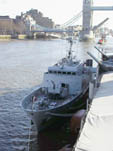 le-Ascension - moored beside HMS Belfast