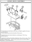 Stern deck instructions